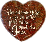 Herz Imperial Red mit Spruch